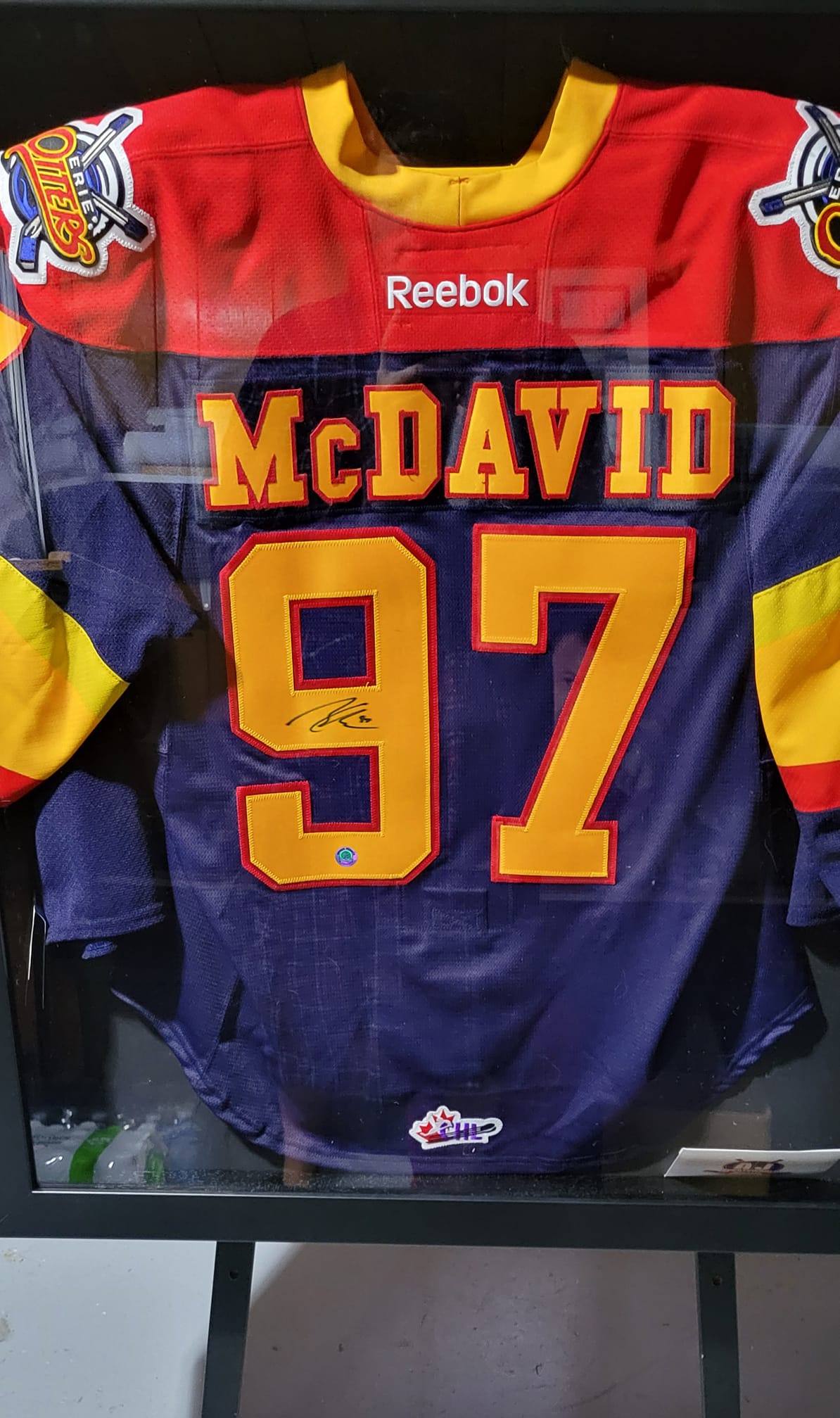 Connor McDavid Autographed Erie Otters Jersey