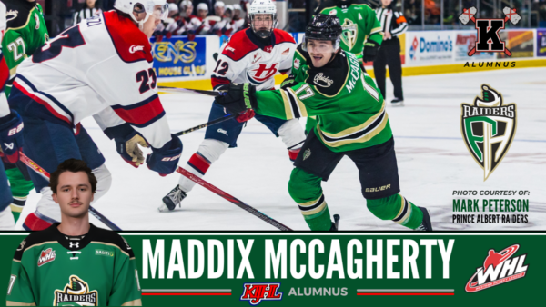 Chiefs alumnus McCagherty shines with WHL’s Raiders